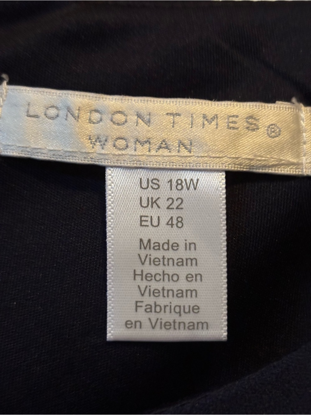 London Times Navy and Cream Floral Midi Dress - Picture 4 of 6